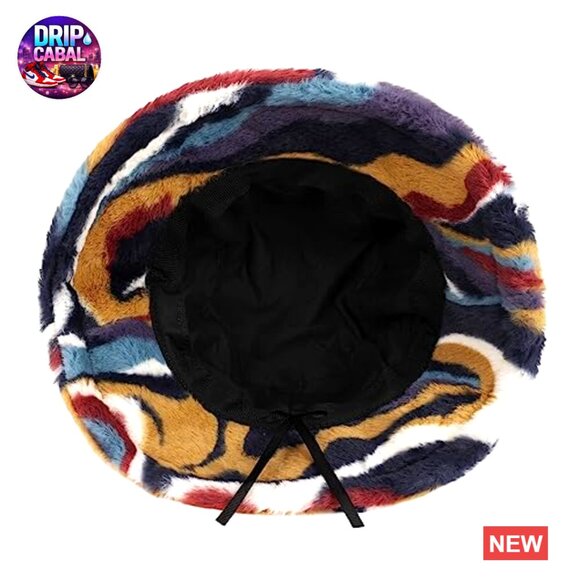 Faux Fur Fluffy Bucket Hat Warm Winter Fisherman Hat for Women main image 4